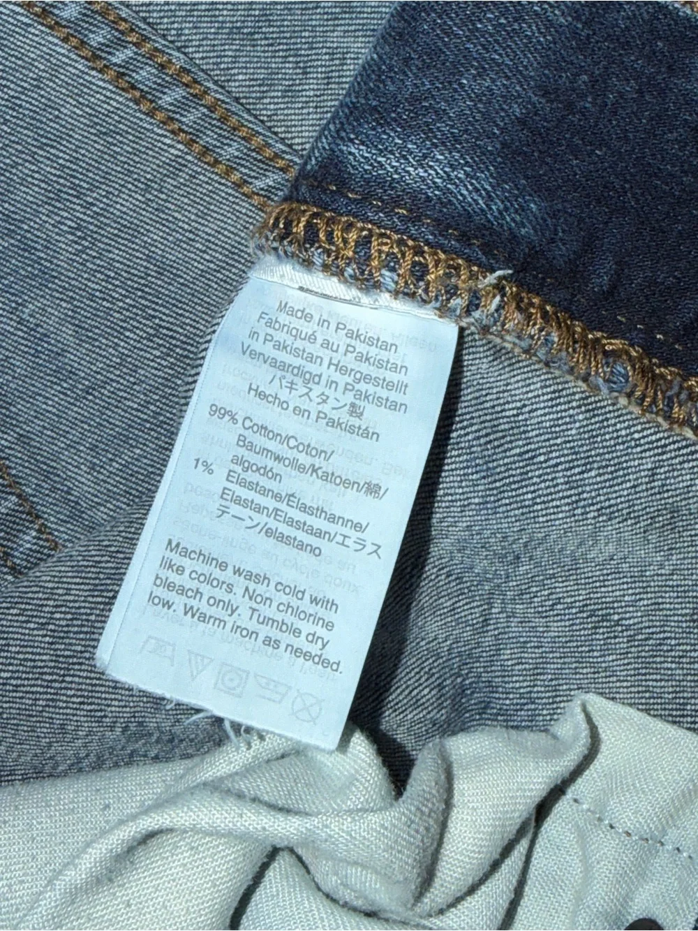 J. Crew Mercantile Flex Straight Men's Blue Jeans W31 Dark Wash Stretch Denim